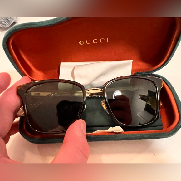 Gucci sunglasses - tortoise - vintage - gold - - Picture 4 of 7